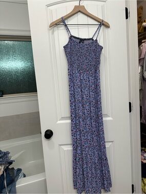 Vero Moda Lavender Floral Maxi Dress